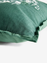 Green Under the Mistletoe Christmas Cushion - Image 4 of 4