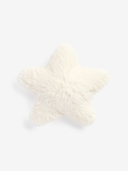 White Faux Fur Star Shaped Cushion - Image 4 of 5