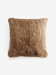 Brown Bear Faux Fur Cushion - Image 3 of 7