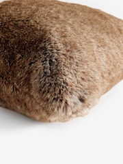 Brown Bear Faux Fur Cushion - Image 5 of 7