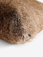 Brown Bear Faux Fur Cushion - Image 7 of 7