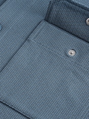 Denim Blue Regular Fit Popper Shacket - Image 3 of 3