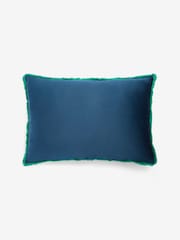 Sleigh Christmas Sequin Velvet Rectangular Cushion - صورة 4 من 6