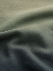 أخضر - Ombre Dip-Dye Cotton Rich Jersey Hoodie - صورة 8 من 8