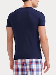 Granatowy - Polo Ralph Lauren Slim 100% Cotton T-Shirts 3 Pack - Image 3 of 9