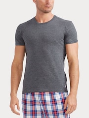 Granatowy - Polo Ralph Lauren Slim 100% Cotton T-Shirts 3 Pack - Image 4 of 9