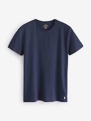Granatowy - Polo Ralph Lauren Slim 100% Cotton T-Shirts 3 Pack - Image 9 of 9