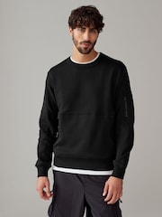 Schwarz - Utility Blue Sweat Top - Image 1 of 9