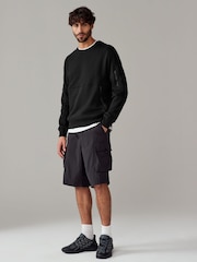 Schwarz - Utility Blue Sweat Top - Image 2 of 9