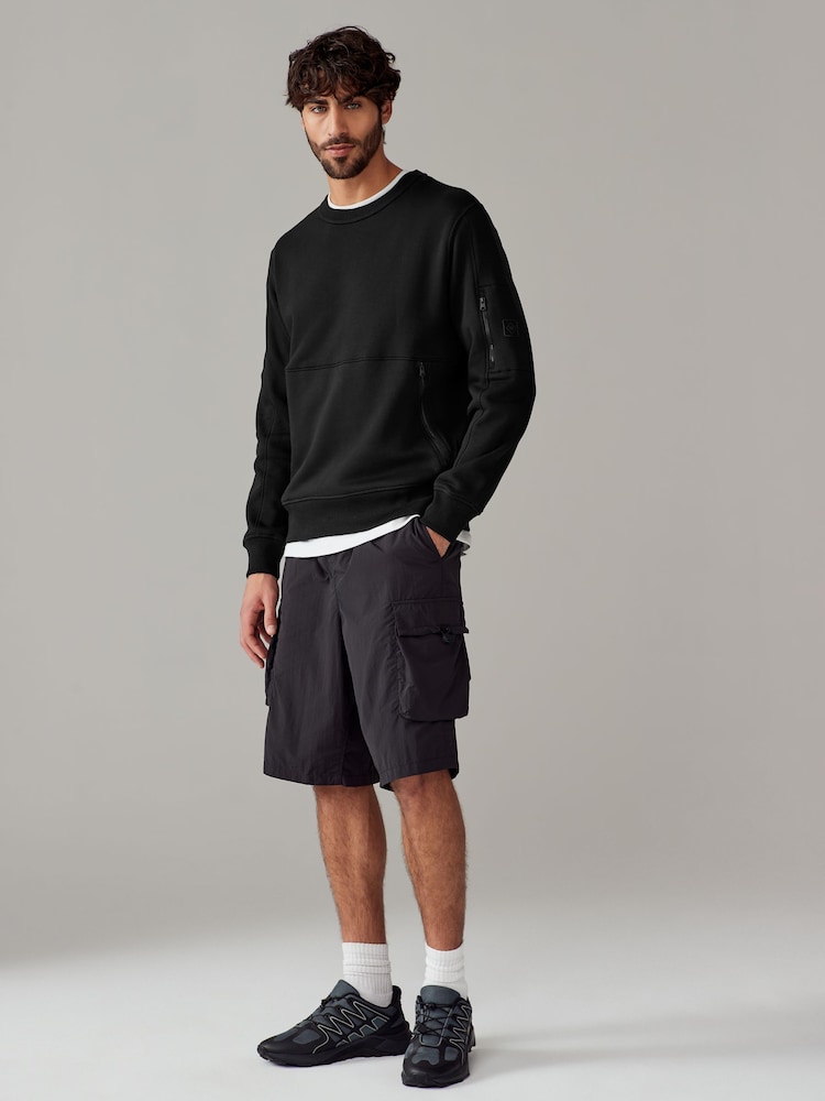 Schwarz - Utility Blue Sweat Top - Image 2 of 9