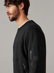 Schwarz - Utility Blue Sweat Top - Image 4 of 9
