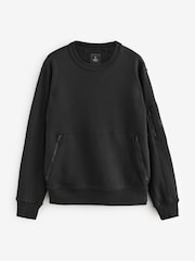 Schwarz - Utility Blue Sweat Top - Image 7 of 9