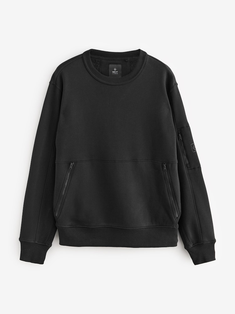 Schwarz - Utility Blue Sweat Top - Image 7 of 9