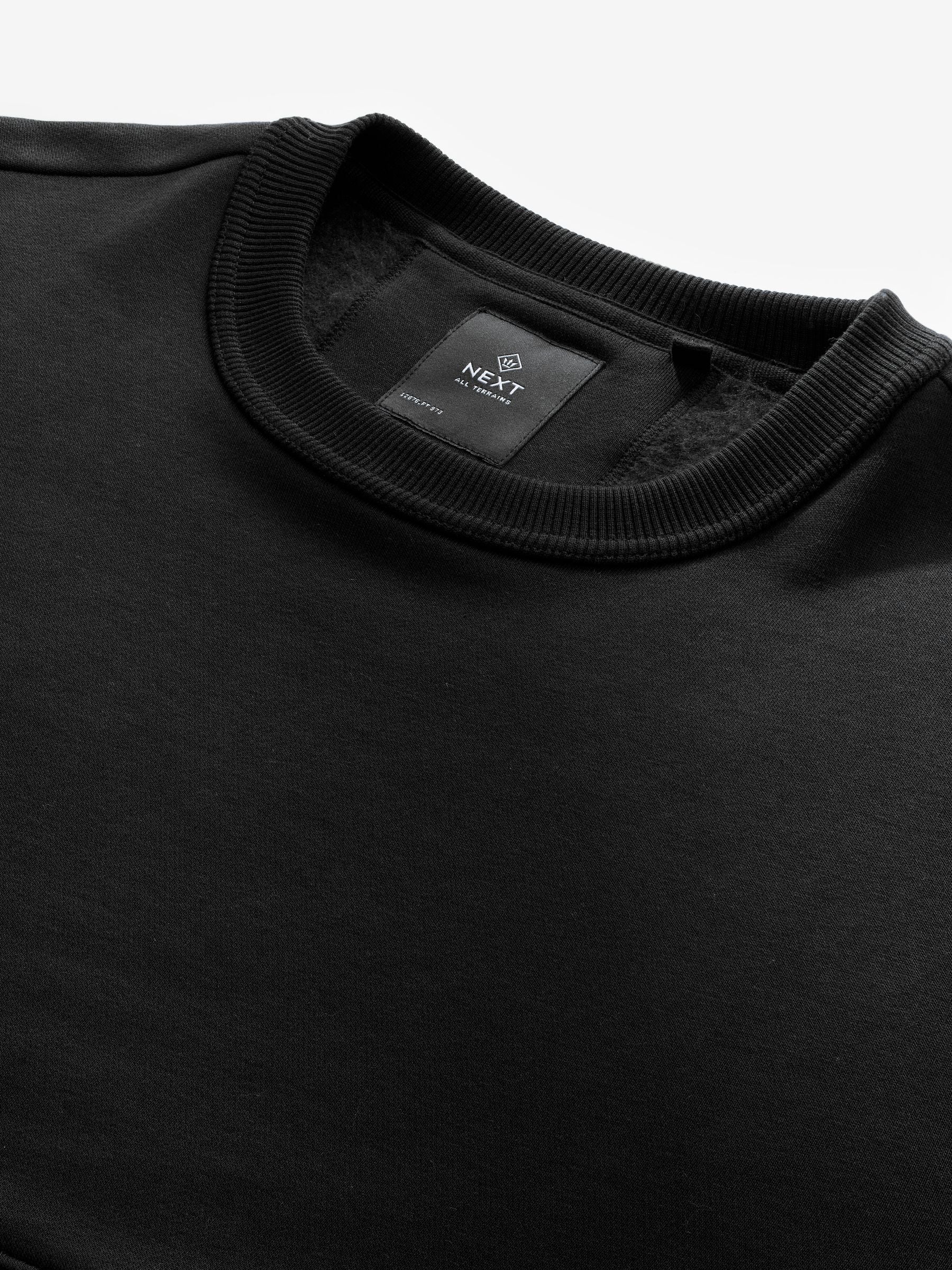 Buy Black Crew Sweatshirt Utility Blue Sweat Top from Next USA