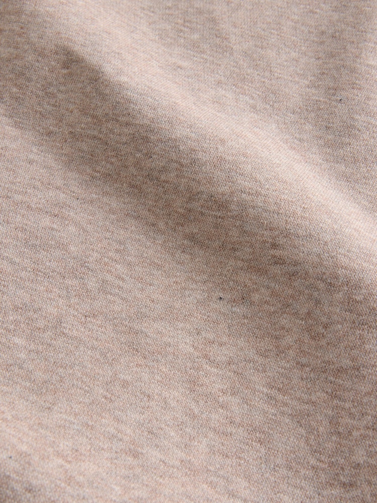 Ecru Jersey Cotton Rich Quarter Zip Sweatshirt - Image 8 of 8