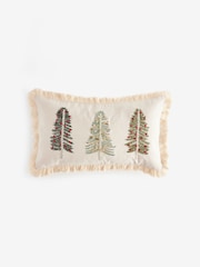 Ivory Christmas Tree Trio Cushion - Image 2 of 4