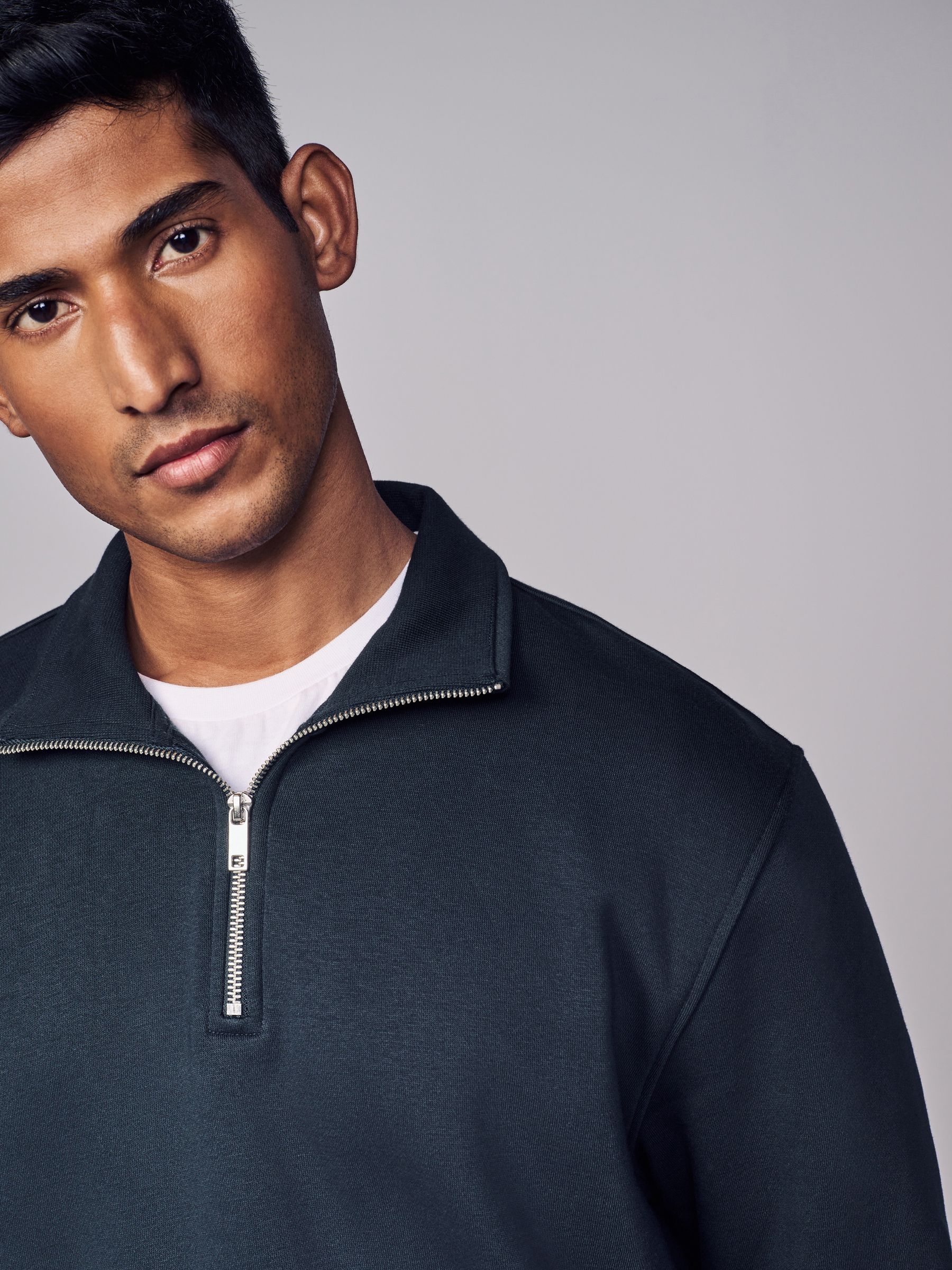 Navy blue quarter zip pullover hotsell