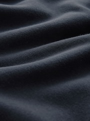 Navy Blue Jersey Cotton Rich Quarter Zip Sweatshirt - Image 6 of 8