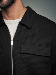 Black Zip-Up Shacket - Image 5 of 5