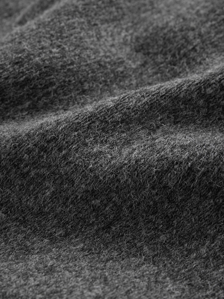 Slate Grey Wool Blend Fleece Gilet - Image 10 of 10