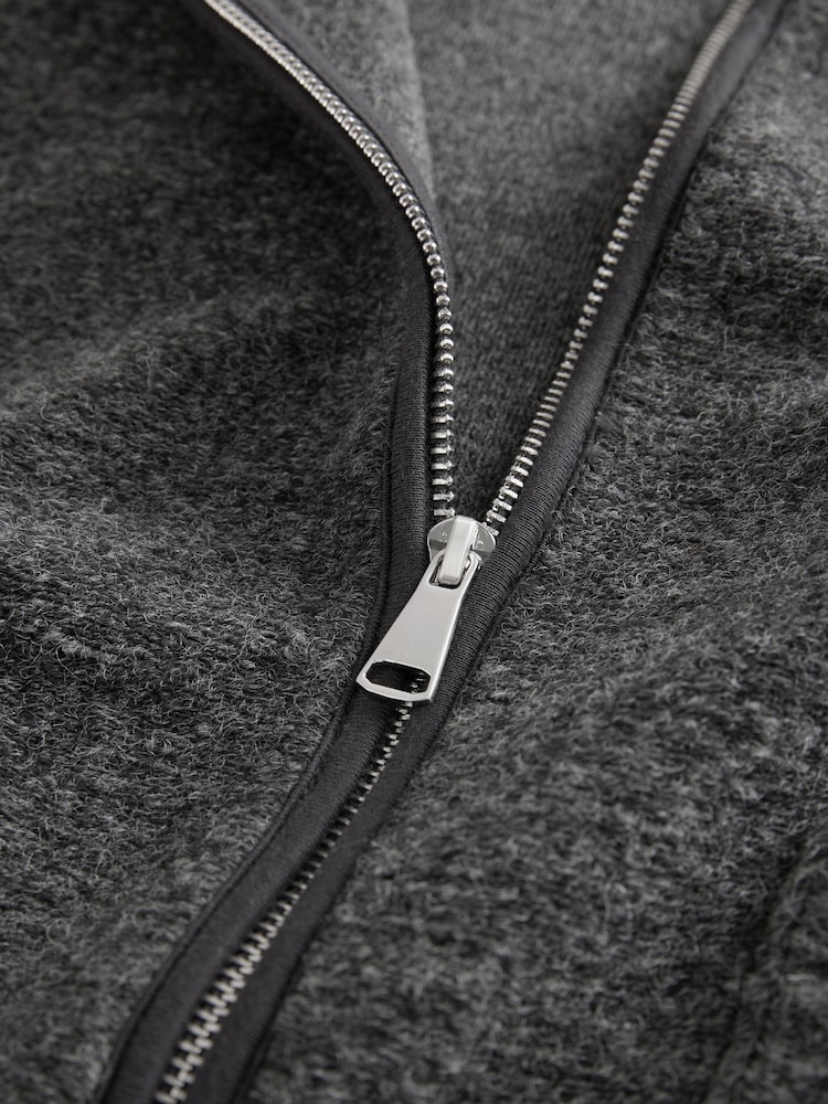 Schiefergrau - Weste aus Wollmischung mit Fleece - Image 9 of 10