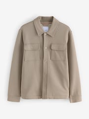 Neutral Borg Fleece Lined Shacket - Image 9 of 12