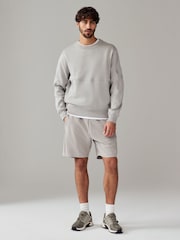 Grey Crew Sweatshirt Utility Sweat Top - Image 2 of 9