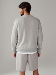 Grey Crew Sweatshirt Utility Sweat Top - Image 4 of 9