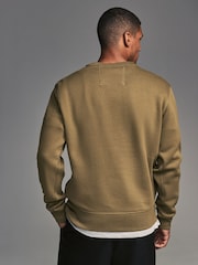 Green Crew Sweatshirt Utility Sweat Top - Image 3 of 8