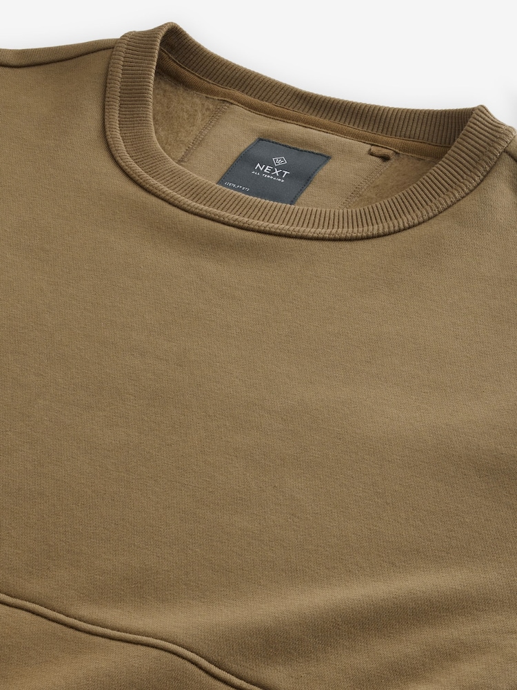 Green Crew Sweatshirt Utility Sweat Top - Image 8 of 8
