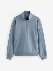 Blue Utility Blue Sweat Top - Image 6 of 8