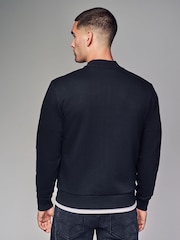 Black Cotton Rich Jersey Bomber Jacket - Image 3 of 10