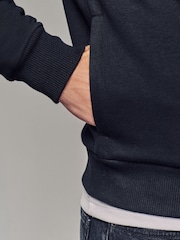 Black Cotton Rich Jersey Bomber Jacket - Image 5 of 10