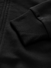 Black Cotton Rich Jersey Bomber Jacket - Image 9 of 10