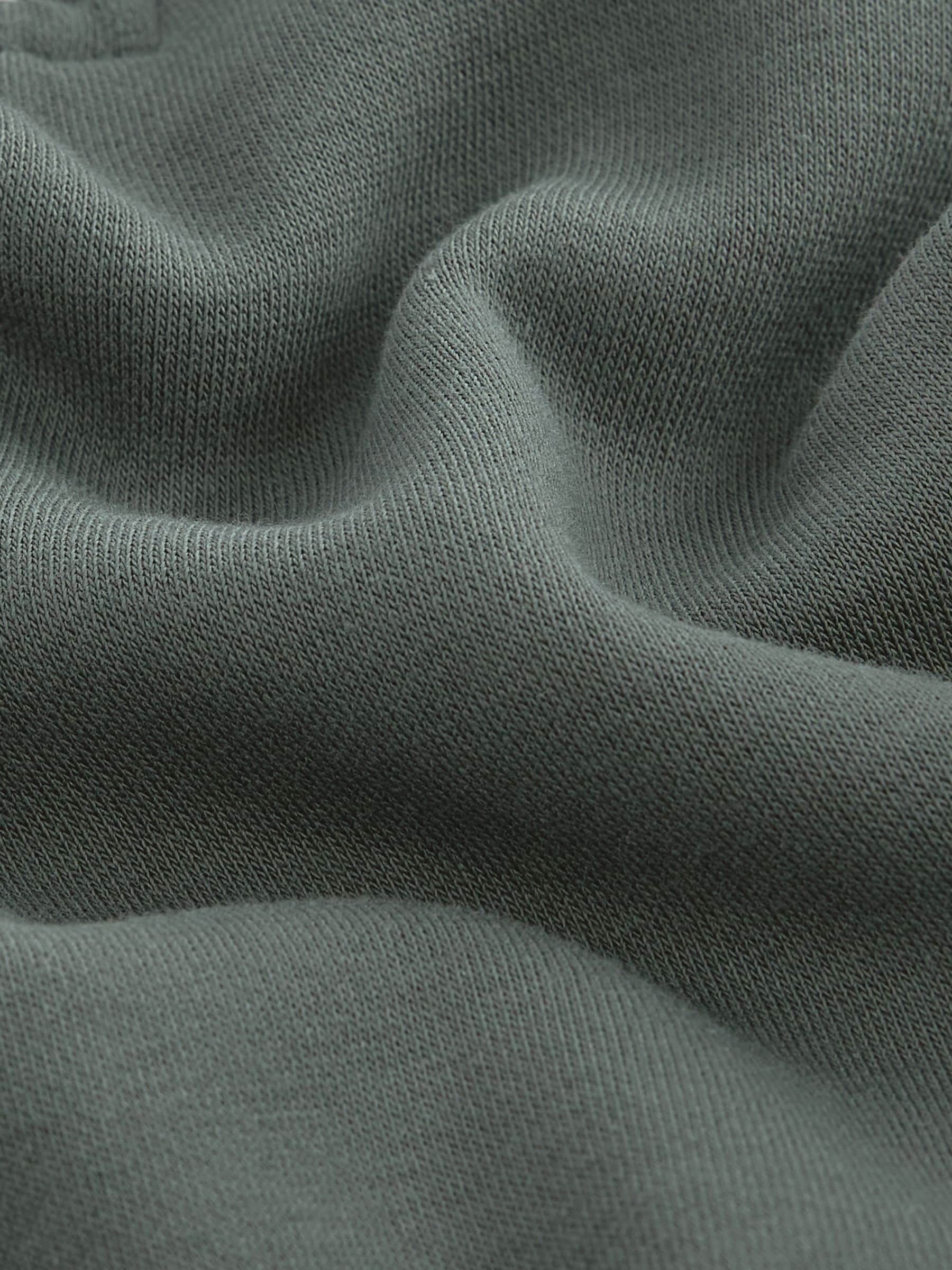 Buy Green Jersey Cotton Rich Quarter Zip Sweatshirt from