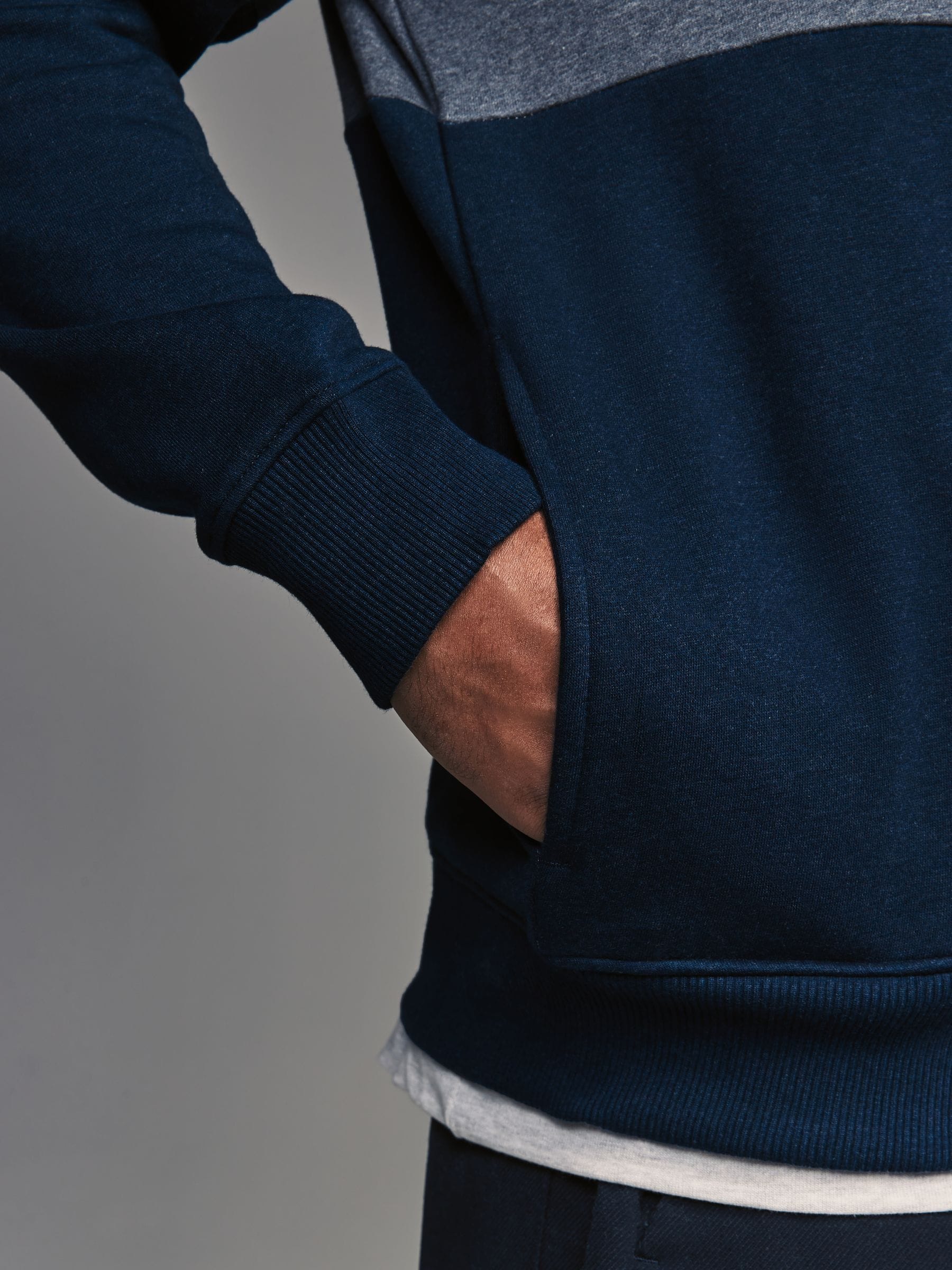 Buy Blue Overhead Hoodie Colour Blocking Sweatshirt from Next USA