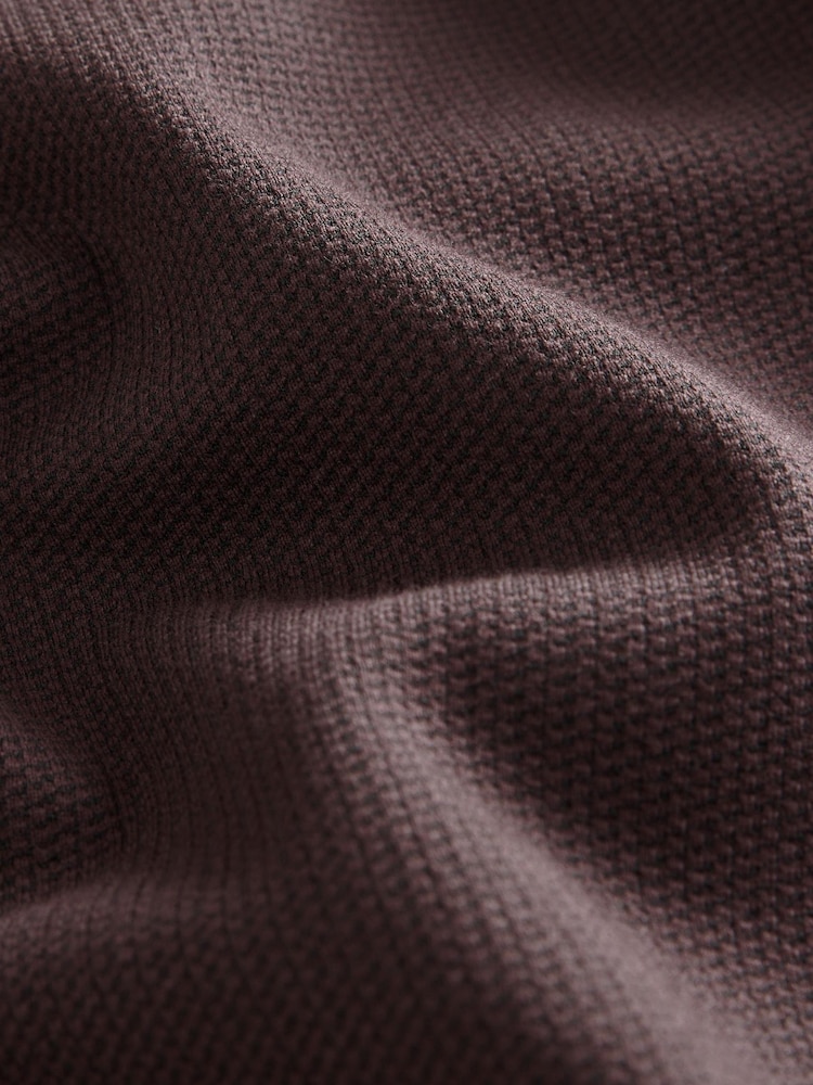 Burgundy Red Regular Fit Popper Shacket - Image 7 of 7