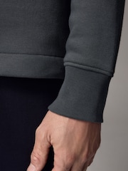 Slate Grey Cotton Rich Jersey Button Through Shacket - Image 6 of 9