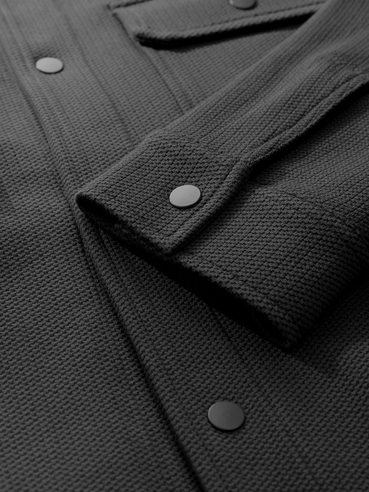Світло-сірий - штучне хутро Fleece Lined Куртка-сорочка - Image 8 of 9
