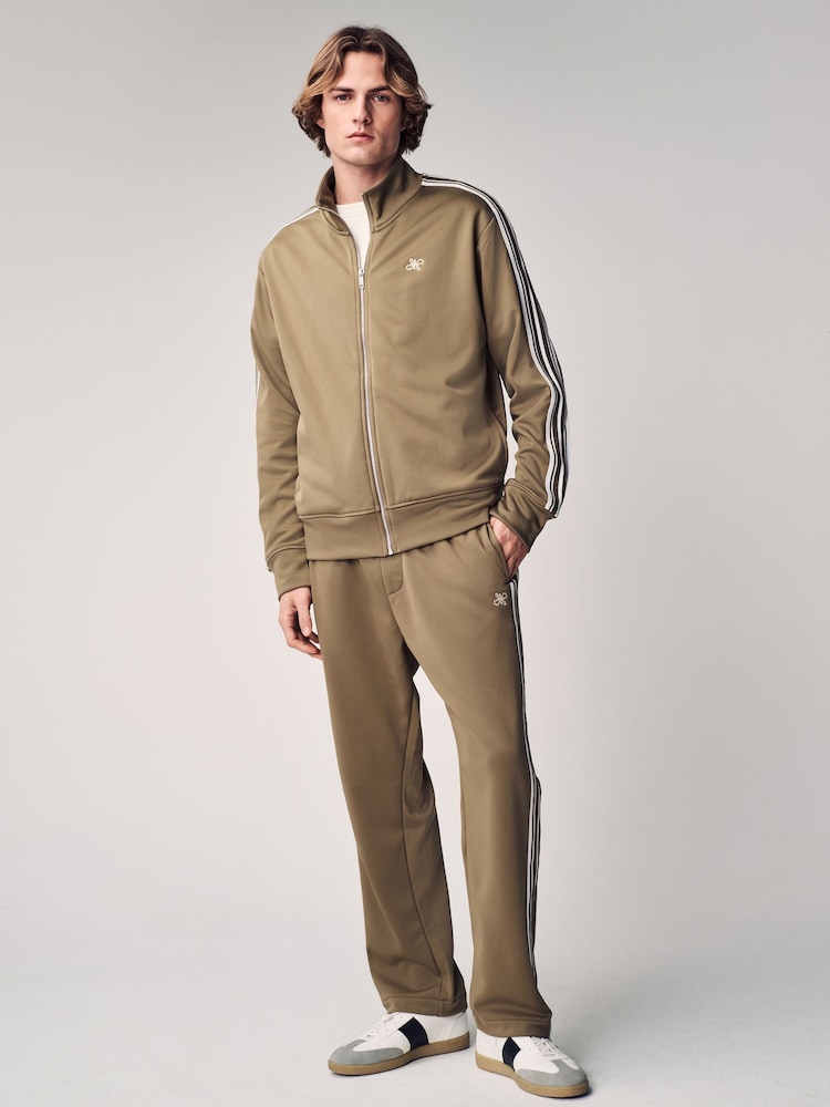 Neutral Zip Through Side Stripe Jacket - Image 2 of 7 Neutral Zip Through Side Stripe Jacket - Image 2 of 7