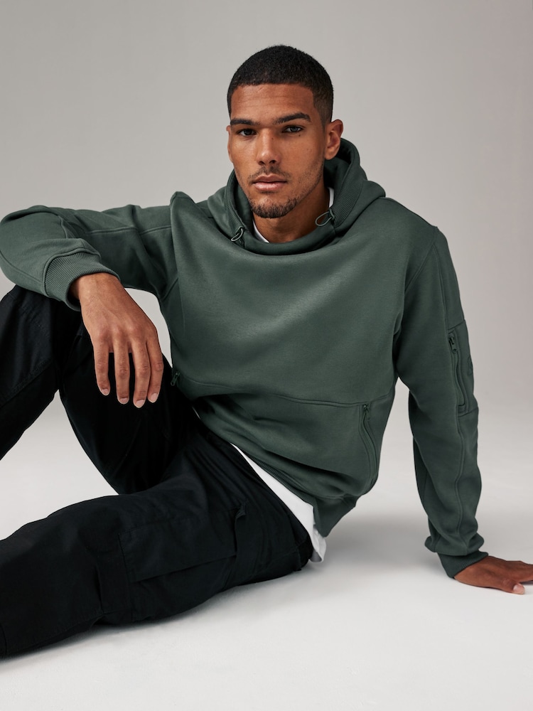 Vert - Overhead Sweat-shirt à capuche Utility - Image 2 de 14