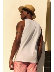 White Regular Fit Heavyweight 100% Cotton Vest - Image 3 of 7