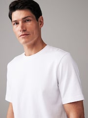 Blanc - Ajustement régulier - T-shirt épais - Image 1 de 8
