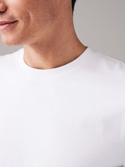 Blanc - Ajustement régulier - T-shirt épais - Image 5 de 8