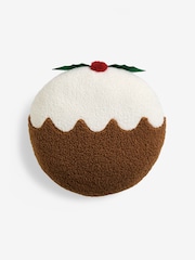 Brown Christmas Pudding Shaped Cushion - Image 4 of 4