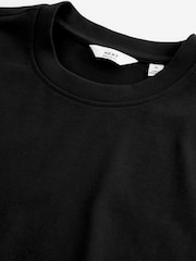 Schwarz - Reguläre Passform - T-Shirt aus schwerem Material - Bild 6 von 7