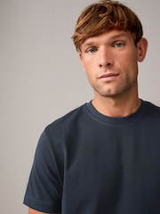 Marine/Weiß/Stein - Reguläre Passform - Schwere T-Shirts im 3er-Pack - Bild 6 von 10