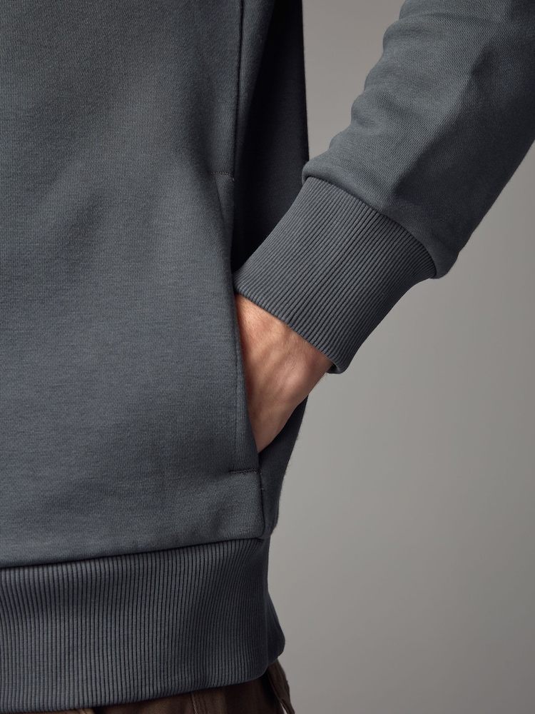 Світло-сірий - Куртка бомбер Cotton Rich Jersey - Image 4 of 8