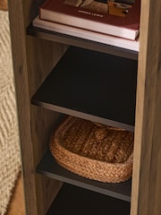 Dark Natural Bronx Tall Hallway Storage Cabinet - Image 5 of 10