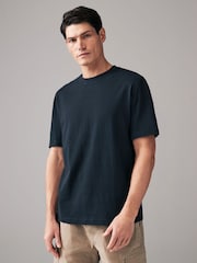Bleu marine - Ajustement régulier - T-shirt épais - Image 3 de 8